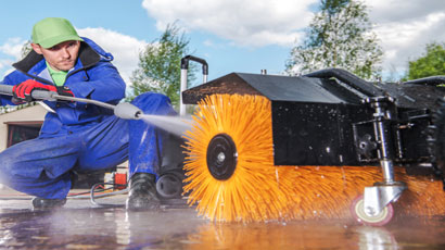 Pressure Washing Pavers Window